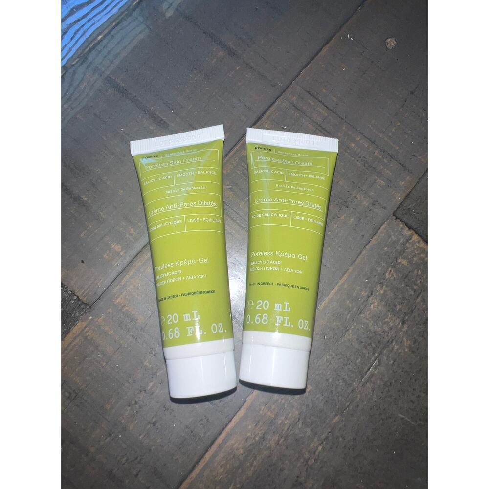 Korres Mini Santorini Grape Poreless‎ Skin Cream 20ML X 2 NEW